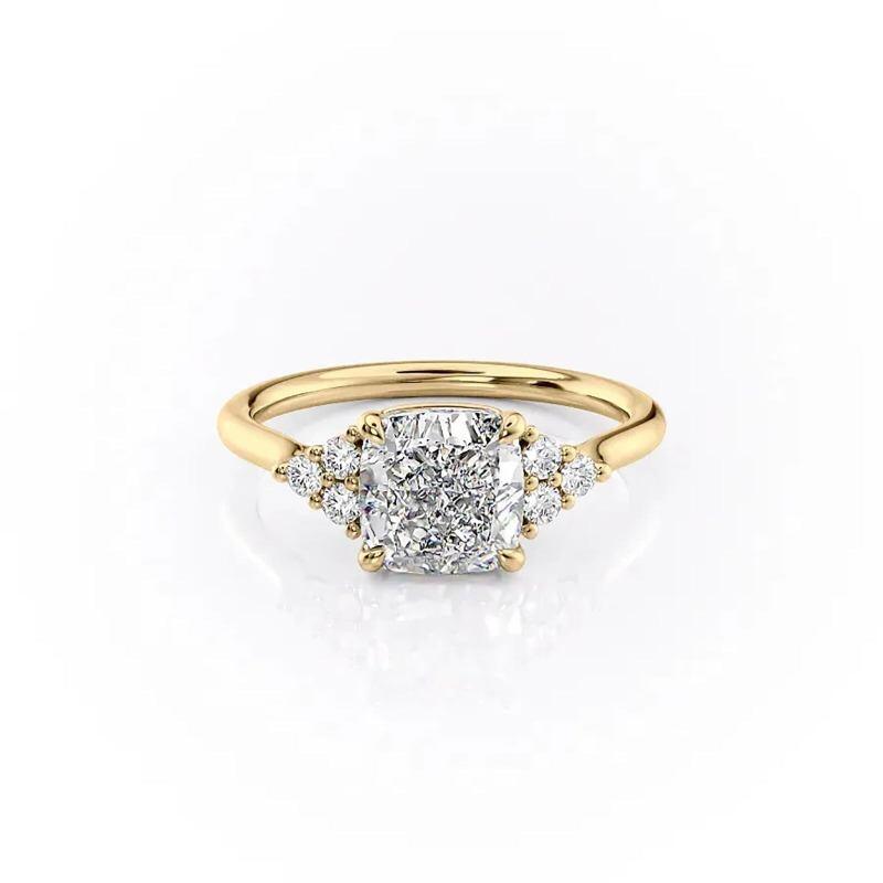 18K Gold Moissanite Wedding Ring-1