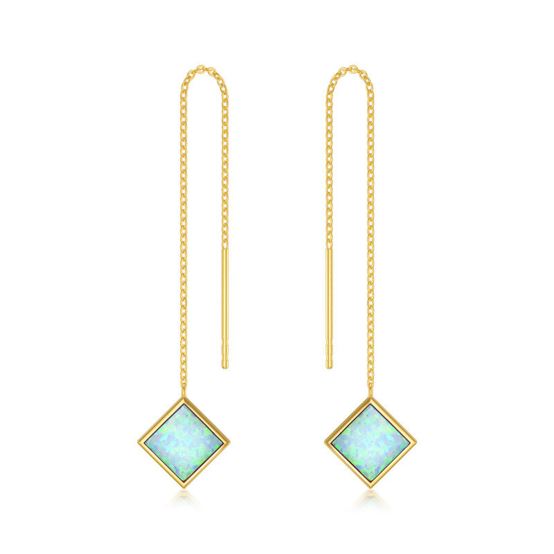 14K Gold Opal Drop Earrings-1