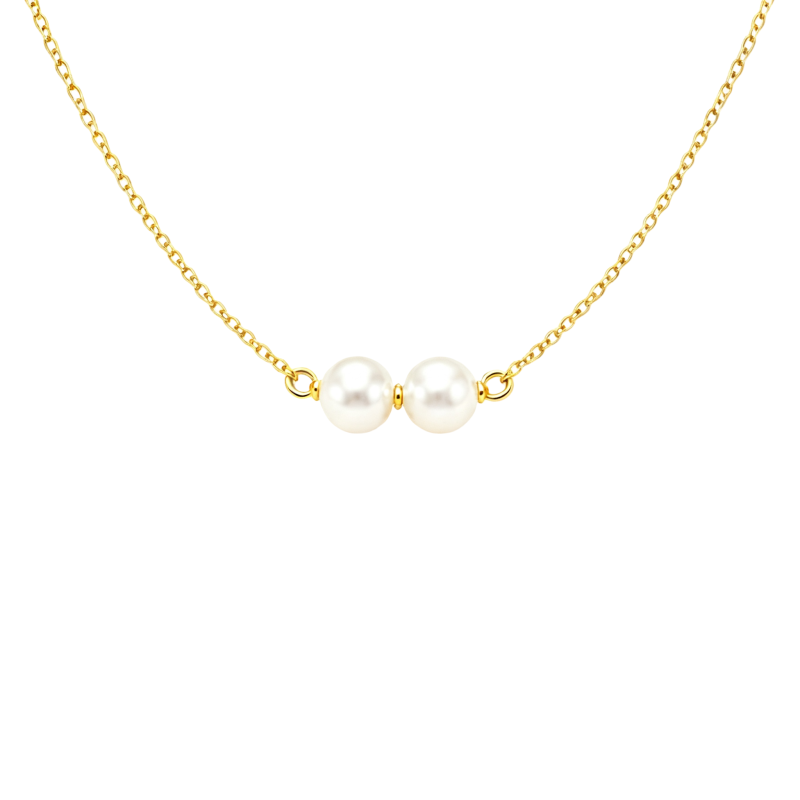 10Kゴールドパールペンダントネックレス-1