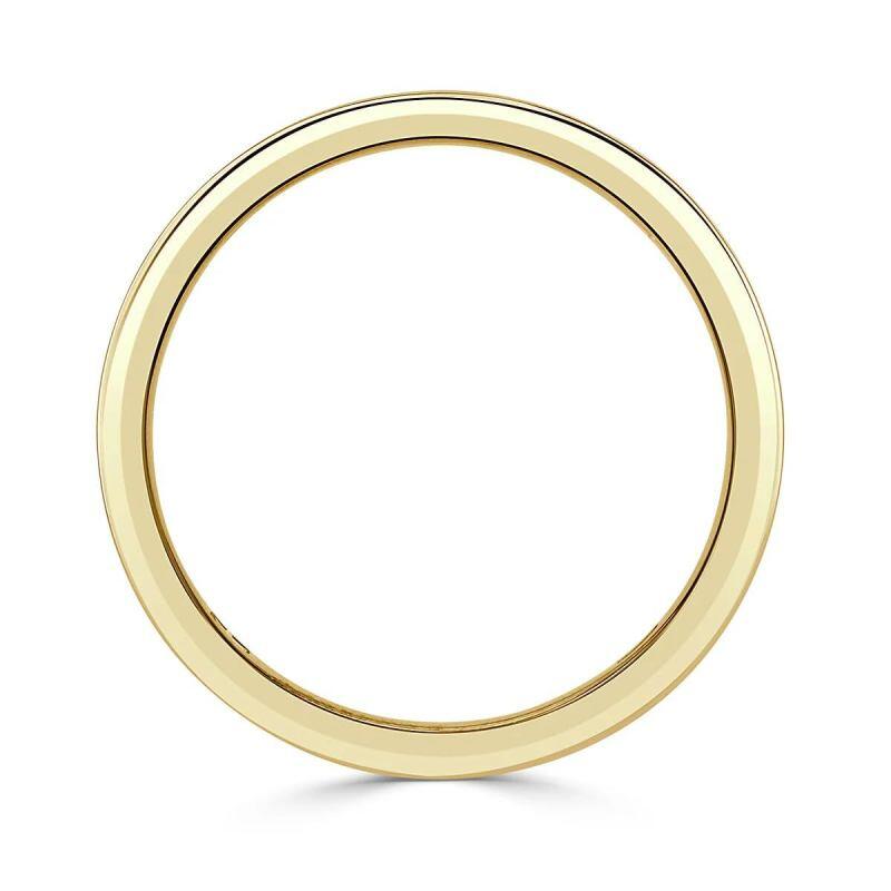 14K Gold Princess Cut Men's Band for Men-4