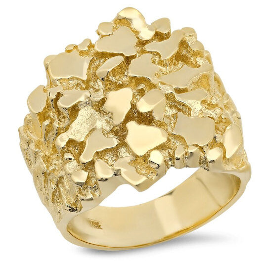 Bague en or 10 carats pour homme