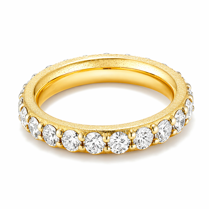 10K-Gold-Rundschliff-Labor-Diamanten personalisierter Ehering-15