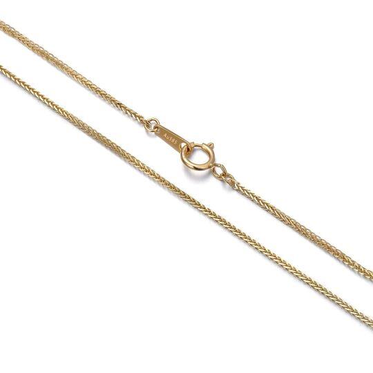 10K Gold Wheat Chain Necklace
