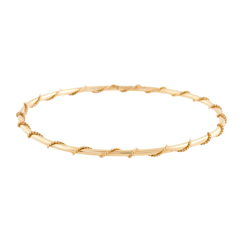 Bracelets-bangles en fil d'or 10K gainé-1