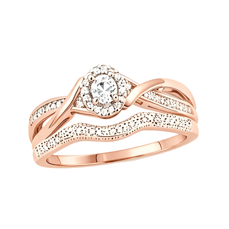 Anel de Noivado Personalizado em Ouro Rosa 10K com Diamante Oval de 1,5ct Cultivado em Laboratório, Cor D, Clareza VVS2, Certificado IGI 3EX-9