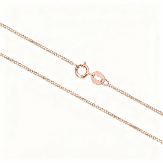 10K Rose Gold Cable Chain Necklace