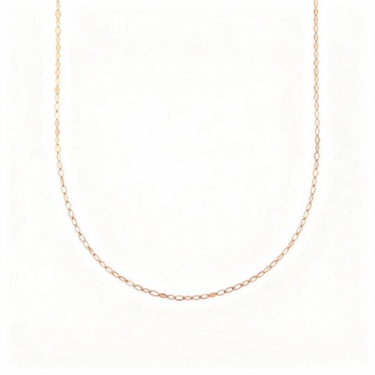 10K Rose Gold Chain Necklace