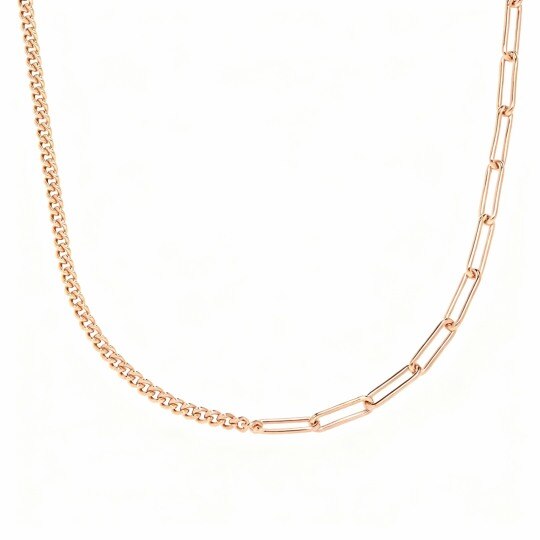 10K Rose Gold Chain Necklace