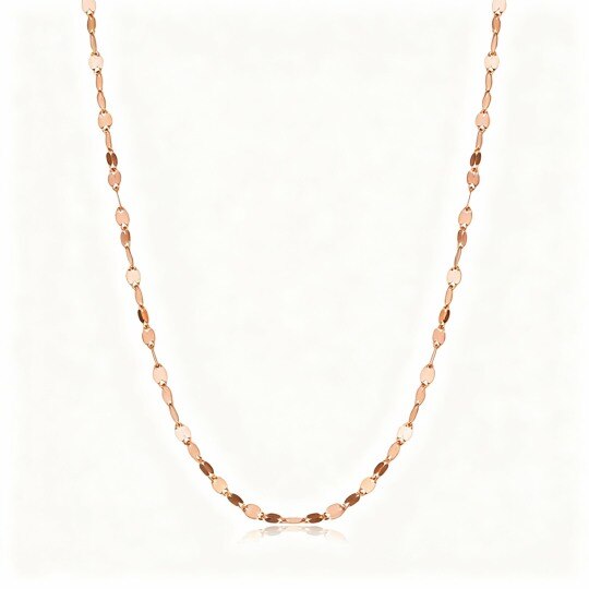 10K Rose Gold Chain Necklace