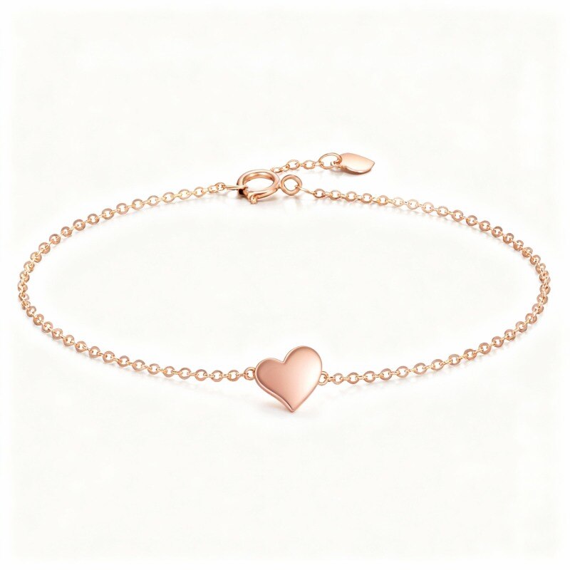 Bracelet à breloques en or rose 10 carats-1