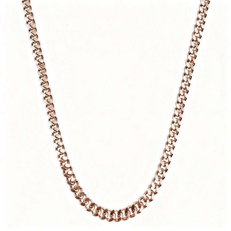 Kubanische Gliederkette aus 18-karätigem Roségold für Herren-1