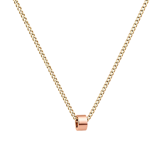 Collier pendentif personnalisable en or rose 10 carats pour homme