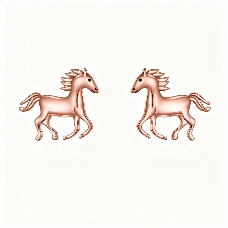 Pferdeohrstecker aus 18-karätigem Roségold-1