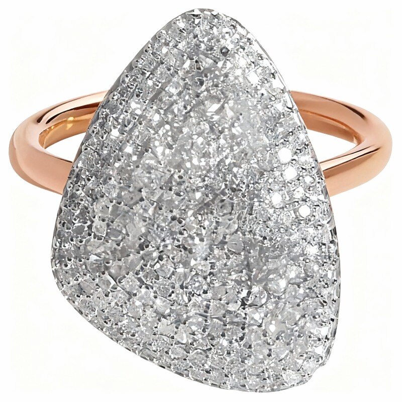 Bague de mariage personnalisée en or rose 10 carats avec diamant de laboratoire, couleur D, pureté VVS, 3EX-1