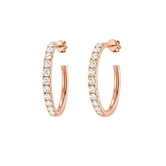 10K Rose Gold Laboratory Diamonds Stud Earrings