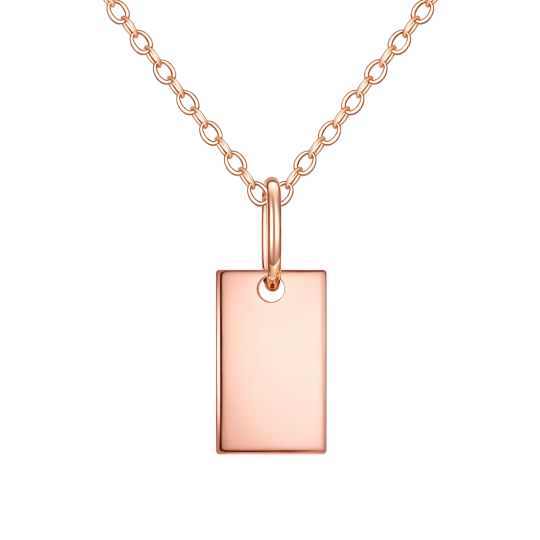Hangerketting van 10 karaats roségoud