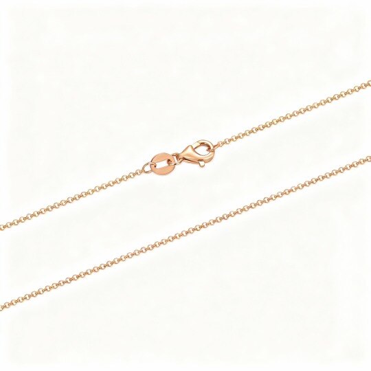 10K Rose Gold Rolo Chain Necklace