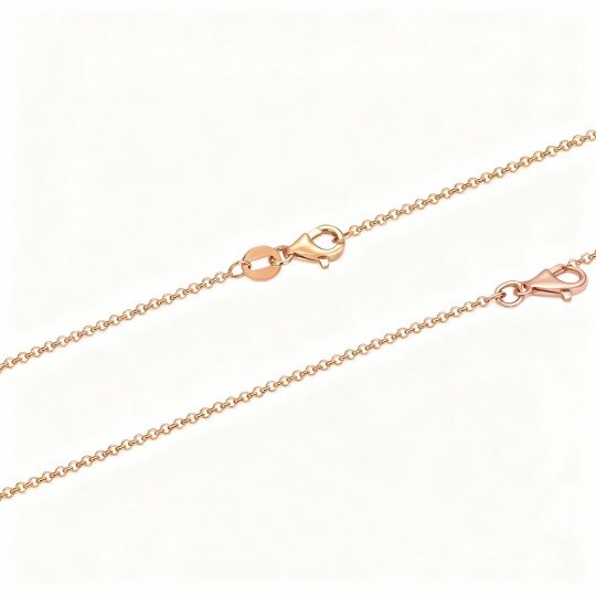 10K Rose Gold Rolo Chain Necklace