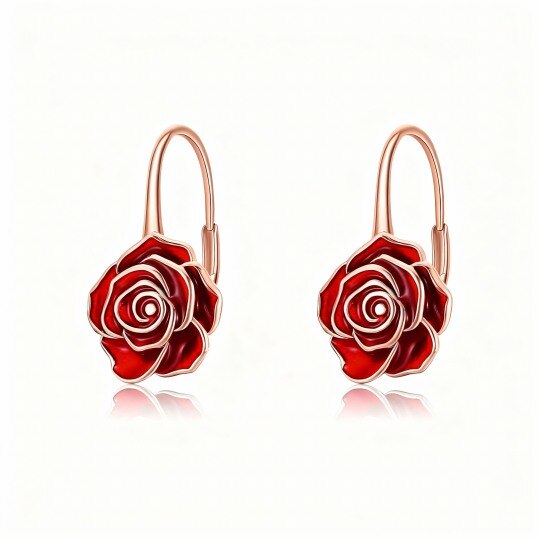 Серьги-гвоздики Rose из 10-каратного розового золота