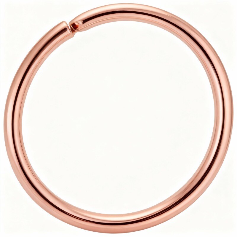 Anillo de nariz para hermanas en oro rosa de 10 quilates-1