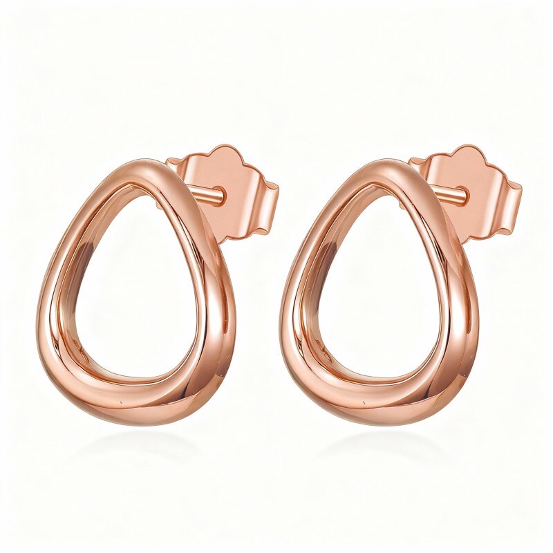 Ohrstecker aus 10-karätigem Roségold-1