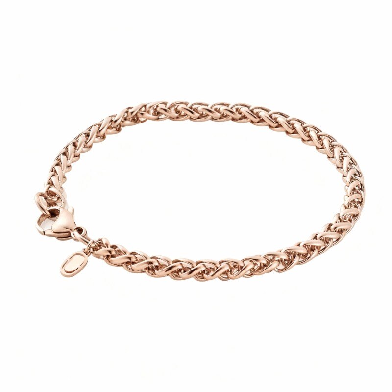Weizenkettenarmband aus 10-karätigem Roségold-1