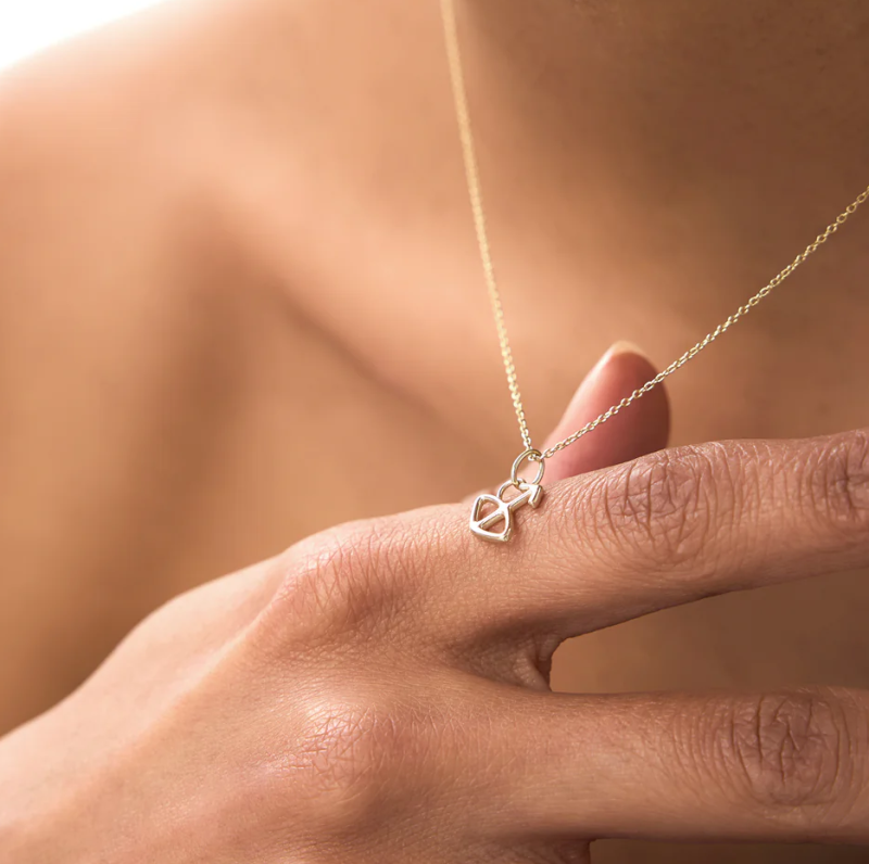 14K Sagittarius Zodiac Charm Necklace-2