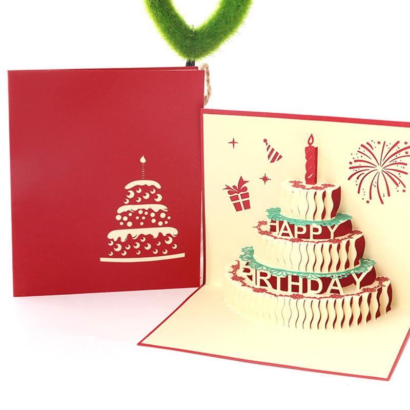 3D Happy Birthday Cake Card for Your Lovely-1