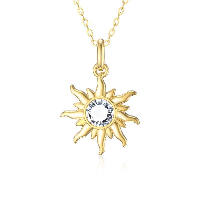 9K Gold Circular Sh… - image
