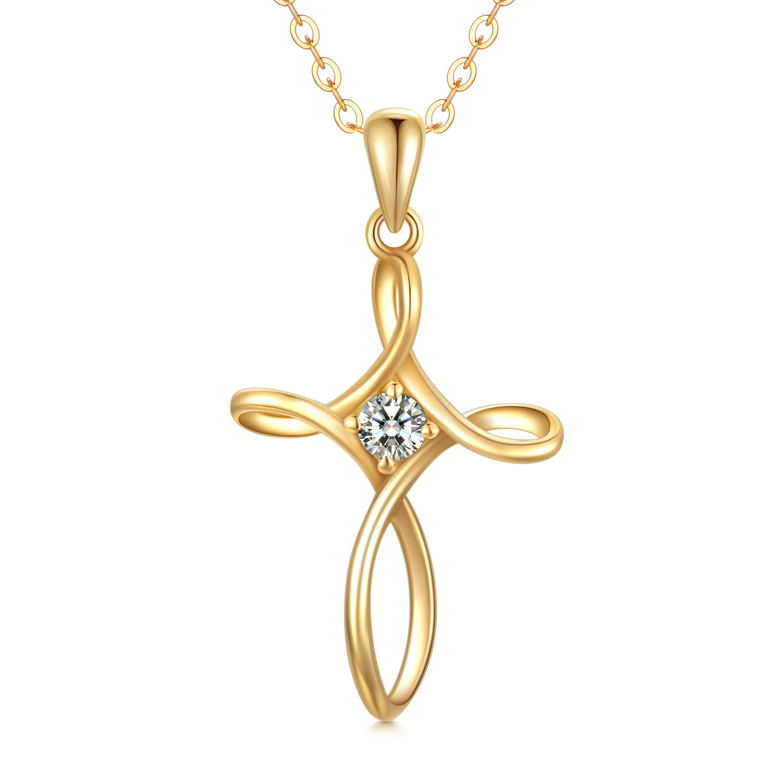 9K Gold Cubic Zirco… - image