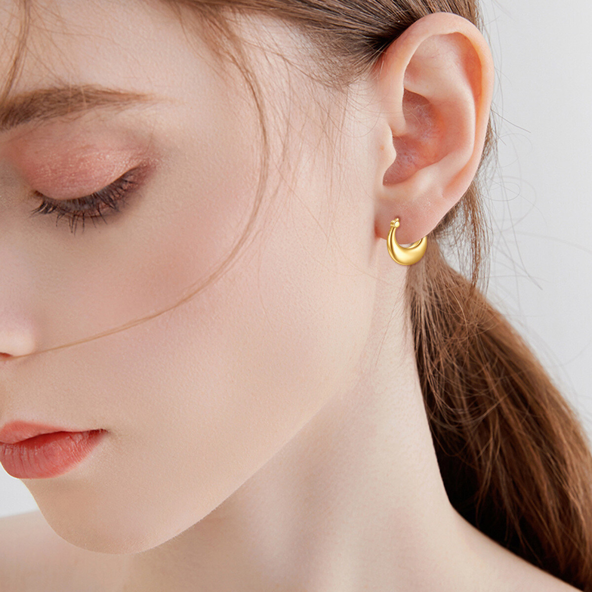 9K Gold Drop Earrings-2