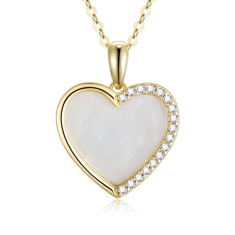 9K Gold Heart Mothe… - image