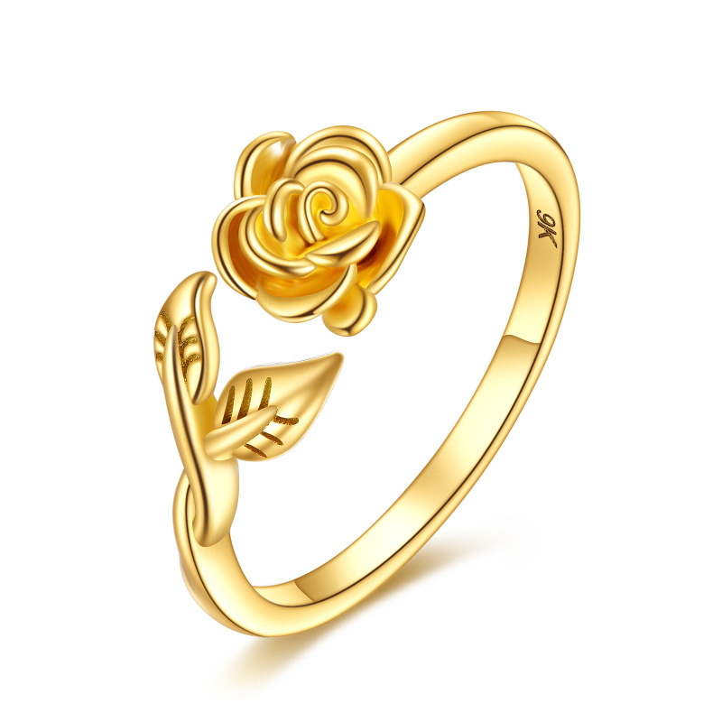 Anello Rosa in oro 9K