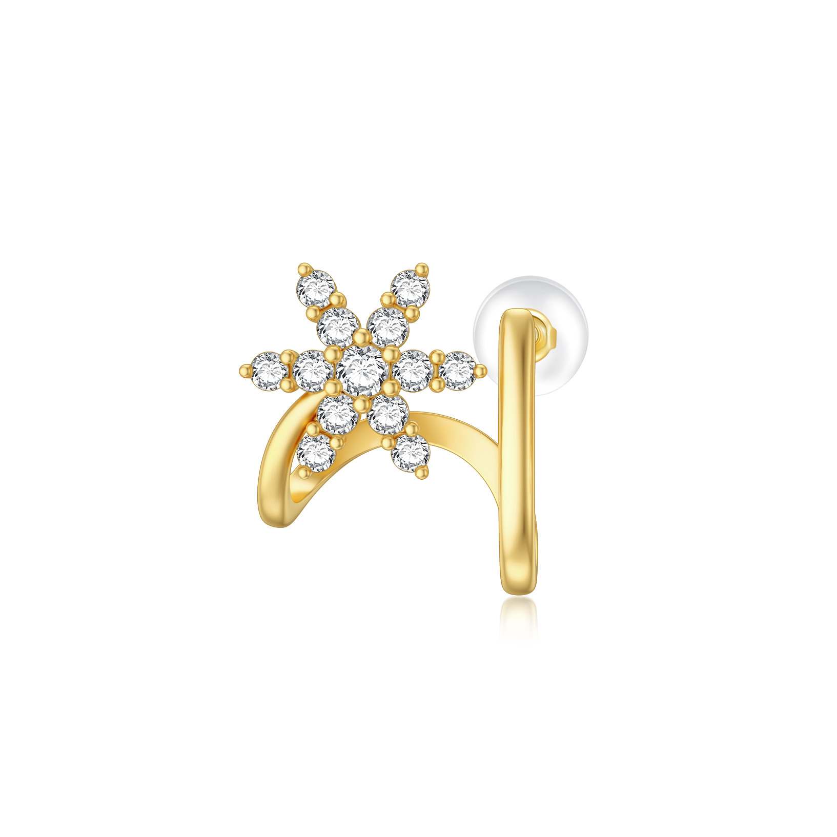 9K Gold Round Zirco… - image
