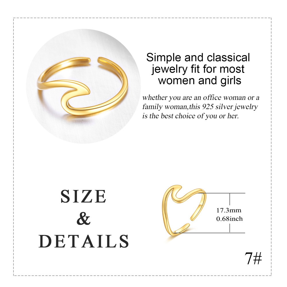 9K Gouden Nevel Ring-6