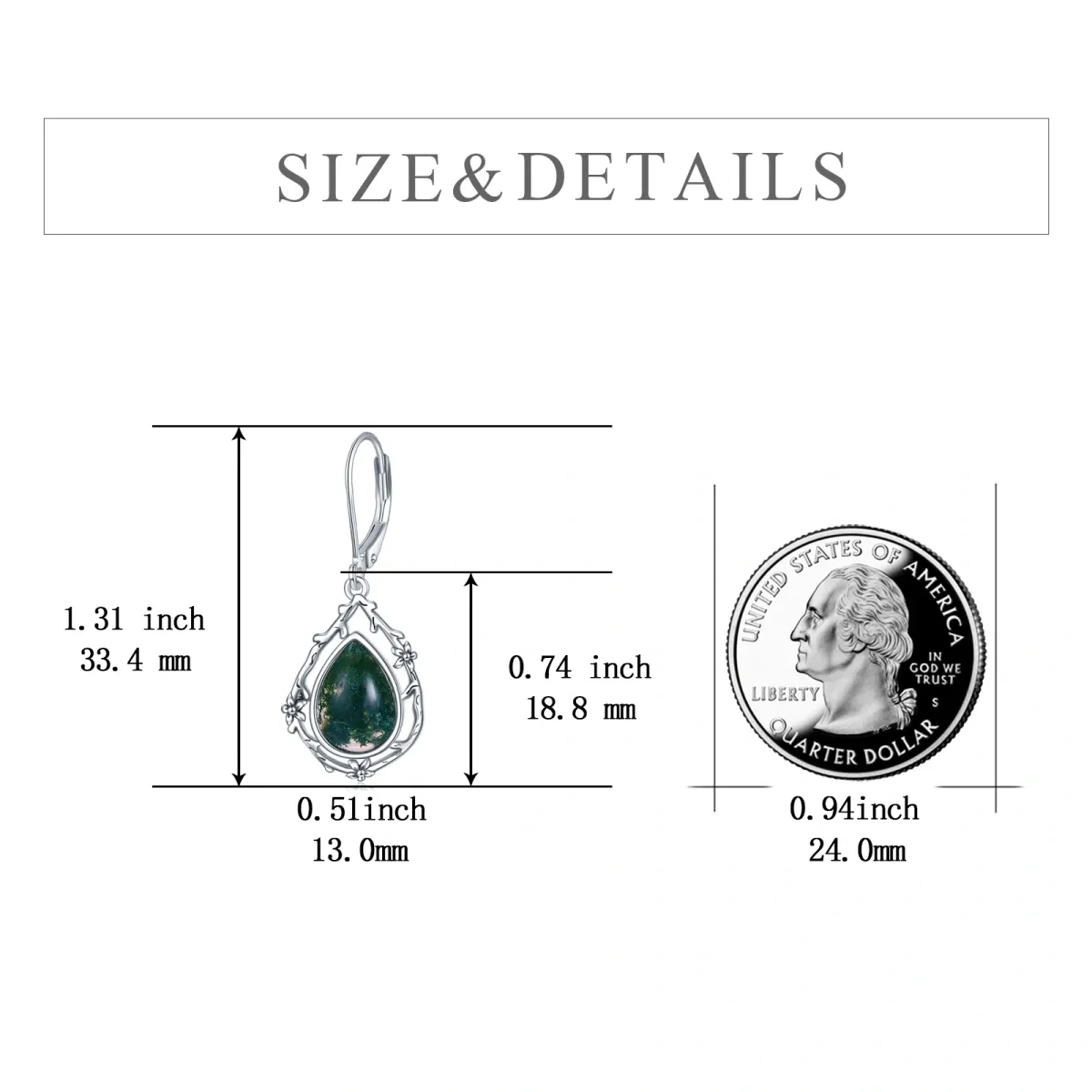 Boucles d'oreilles pendantes en forme de goutte en filigrane de pierre de lune celtique, boucles d'oreilles à levier en argent sterling-4