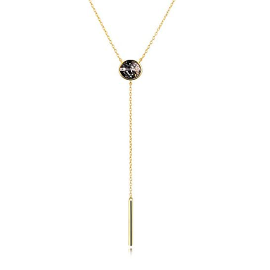 Collier en Y ajustable en or vermeil pour femme