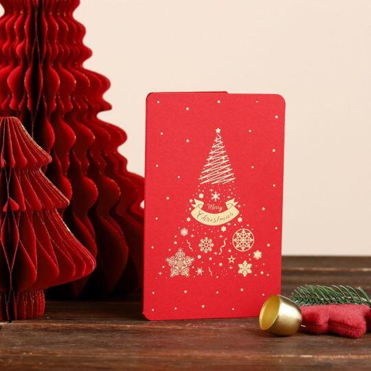 Cartes de Noël à vos proches et amis Souhaits sincères Style 3