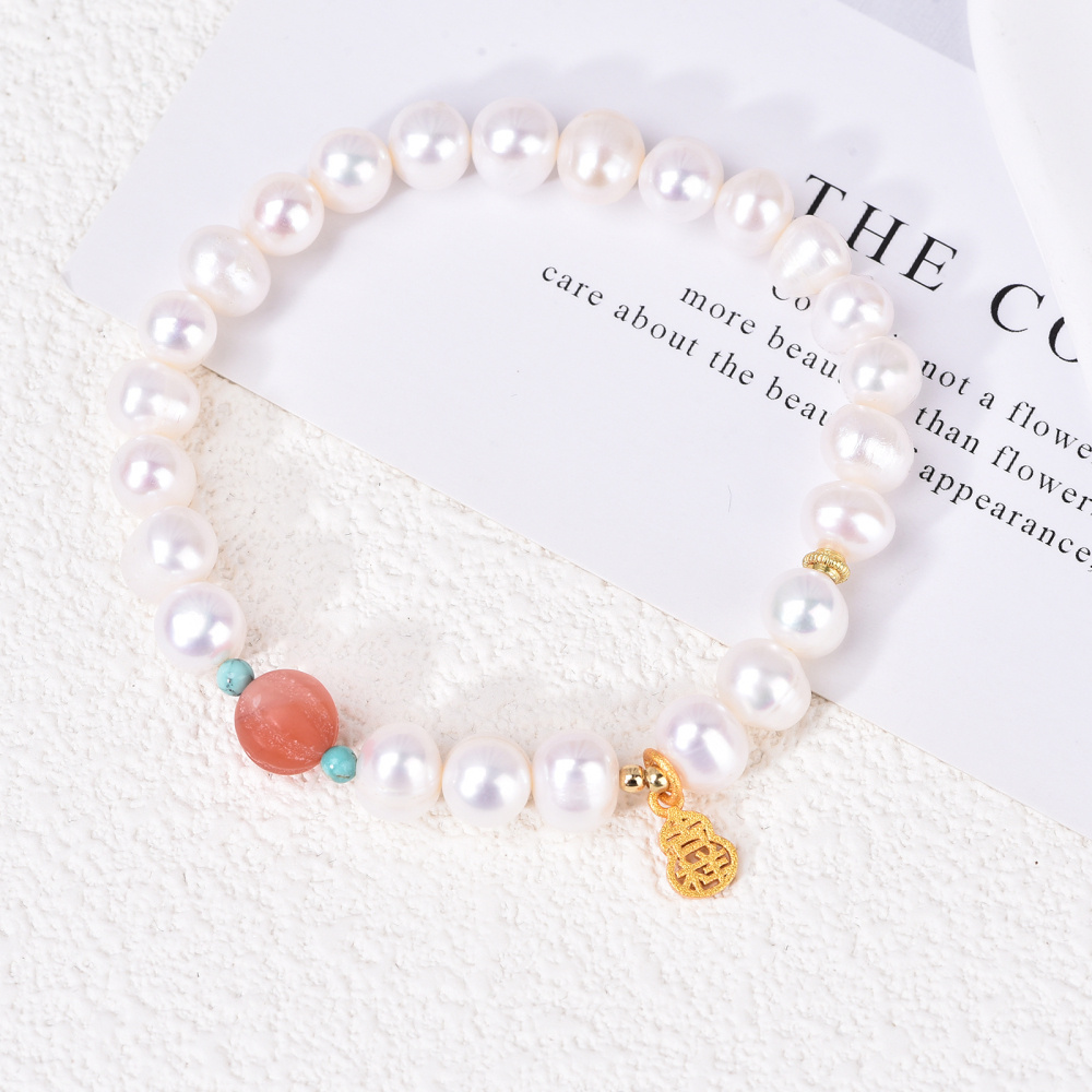 Armband mit rundem Perlenanhänger-5