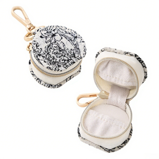 Convenient Travel-Style Earring and Ring Jewelry Box