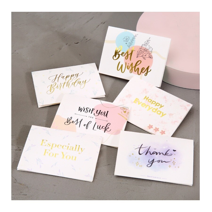 Tarjeta de felicitación de bendiciones con estampado creativo para amigos y familiares-7