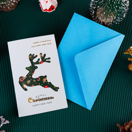 Tarjeta de felicitación de Feliz Navidad para familiares y amigos