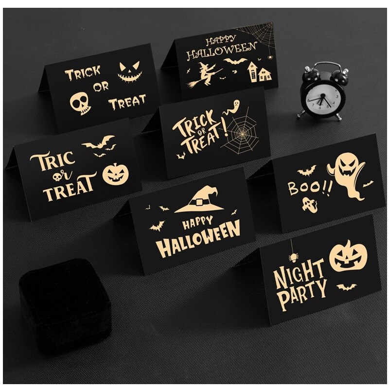 Cartes de vœux d'Halloween personnalisées et créatives pour les amis et la famille-1