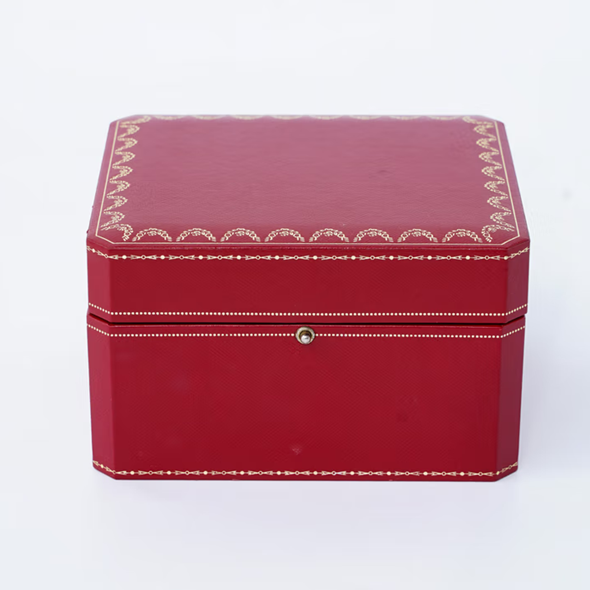 Joyero octogonal con estampado europeo, caja para anillo de diamantes rojos, anillo individual-4