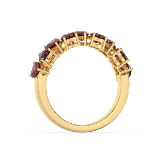 Gold Vermeil Plated Crystal Heart Ring