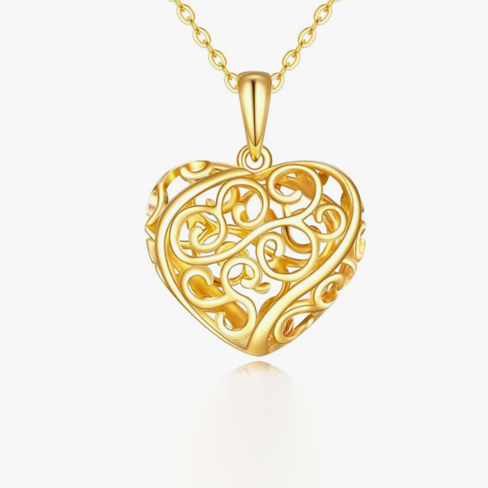 Gold Vermeil Heart Jewelry