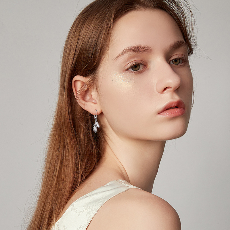 Brincos de alavanca de cavalo de prata esterlina-3