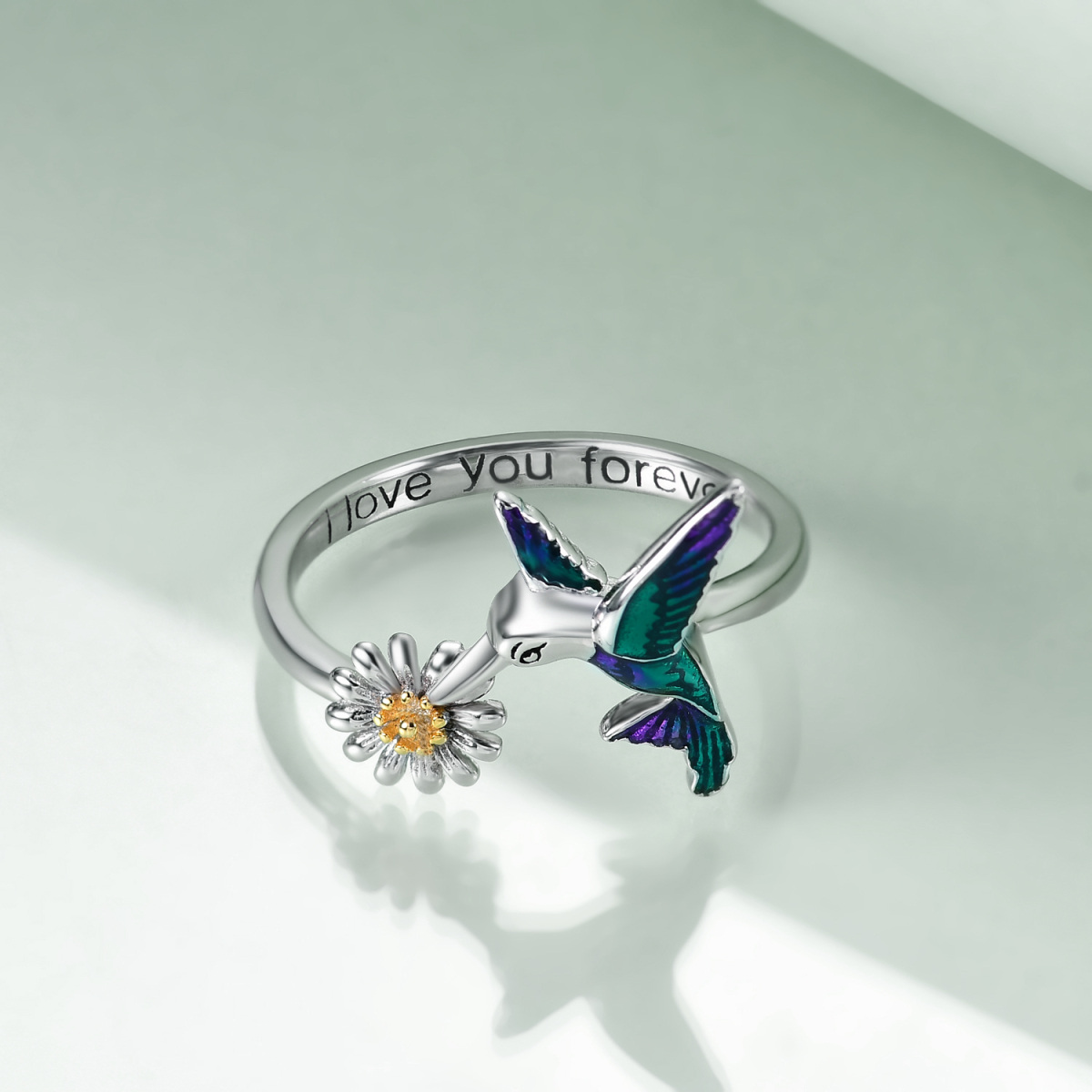 Kolibri-Ringe für Damen aus Sterlingsilber-4