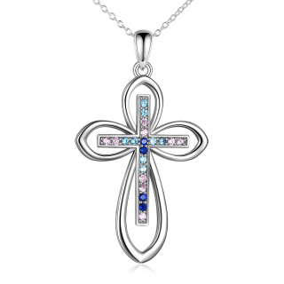 Infinity Cross Sterling Silver Celtic Knot Pendant Necklace Jewellery Gift for Women-19