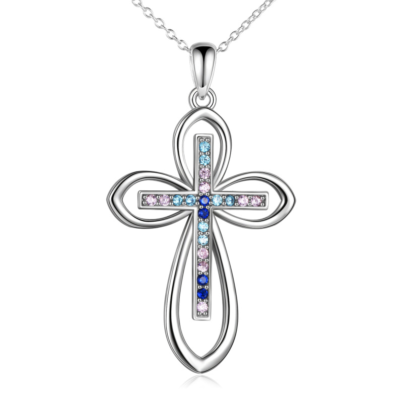 Infinity Cross Sterling Silver Celtic Knot Pendant Necklace Jewellery Gift for Women-18